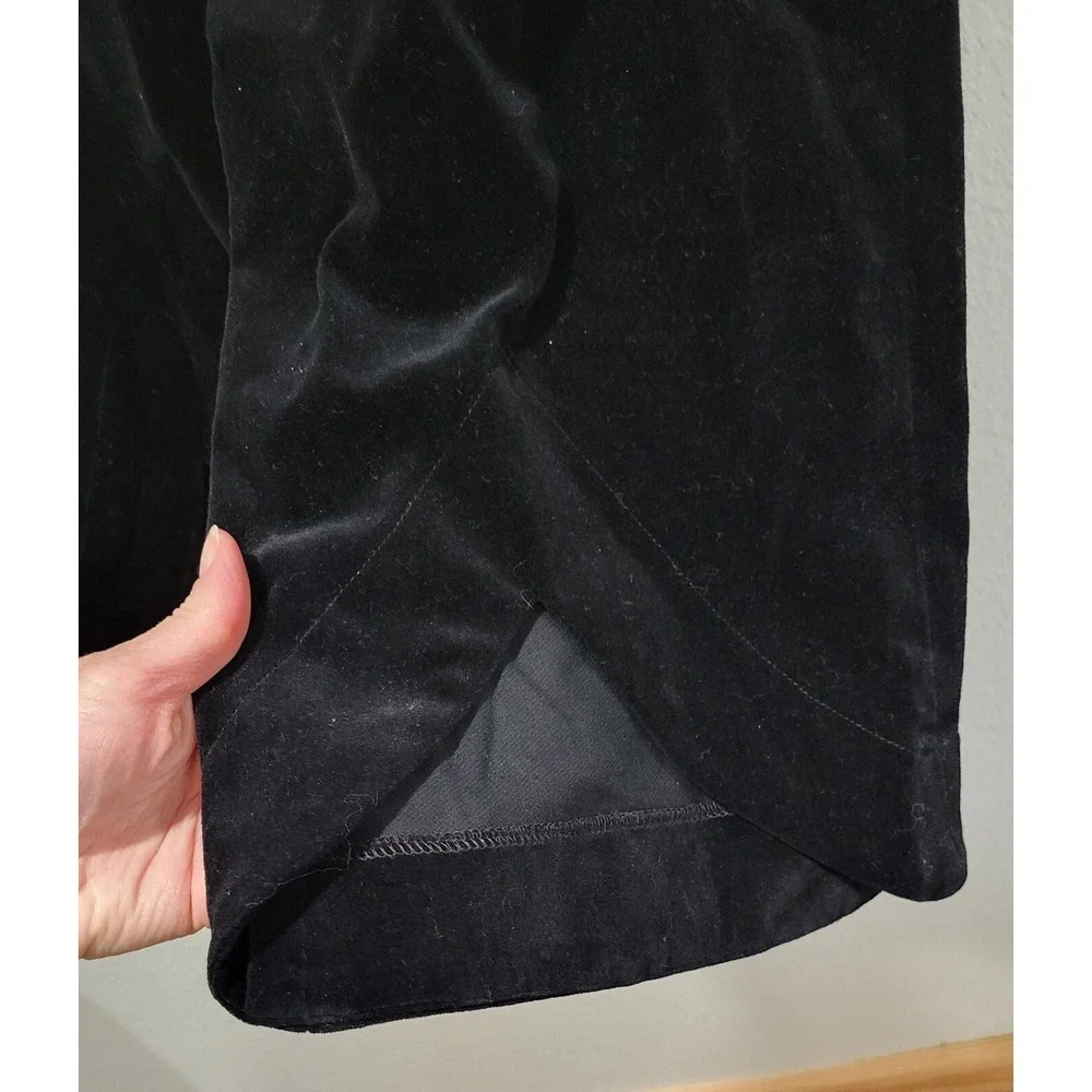 Velvet Black‎ High-Waisted Cropped Wide Leg Pants Vintage Rare 90s Y2K